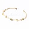 Brass Cuff Bangles BJEW-A134-02G-M-3
