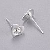 304 Stainless Steel Stud Earring Settings STAS-K210-23S-2