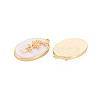 Brass Birth Floral Pendants KK-S364-294-2
