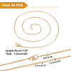 20Pcs Ion Plating(IP) 304 Stainless Steel Cable Chains Necklaces Set for Men Women NJEW-NB0001-06-2