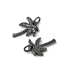 Brass Micro Pave Cubic Zirconia Pendants ZIRC-K070-38B-2