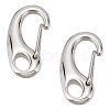 304 Stainless Steel Keychain Clasp Findings STAS-PH0002-24P-1
