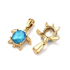 304 Stainless Steel & Glass Pendants X-STAS-L309-20B-G-2