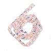 AB Color Plated Transparent Electroplate Beads Strands EGLA-H104-05C-2