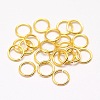Brass Open Jump Rings X-KK-G277-5mm-G-NR-1