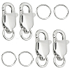 4Pcs 925 Sterling Silver Lobster Claw Clasps STER-BBC0009-40C-1