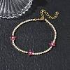 Brass Micro Pave Cubic Zirconia Tennis Bracelets for Women KK-D112-03G-4