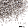 2000Pcs 304 Stainless Steel Open Jump Rings STAS-UN0029-61-4