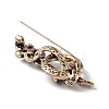 Tibetan Style Alloy Pave Crystal Rhinestone Brooch JEWB-M035-15AG-2