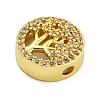 Rack Plating Brass Micro Pave Cubic Zirconia Beads KK-G513-80G-2