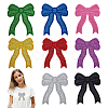 8Pcs Polyester Iron on/Sew On Patches DIY-PH0030-95-1