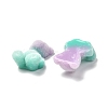 Two Tone Flocky Resin Cabochons RESI-F026-01B-2