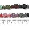 Fish Dyed Natural Lava Rock Beads Strands G-O126-01A-14-4