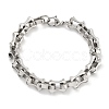 304 Stainless Steel Link Chain Bracelets BJEW-H618-11P-1