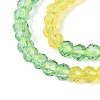 Transparent Glass Beads Strands GLAA-N074-01A-05-4
