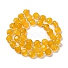 Natural Yellow Agate Beads Strands G-B153-A03-3