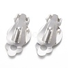 304 Stainless Steel Clip-on Earring Setting STAS-P249-22S-2