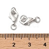 Anti-Tarnish Rhodium Plated 925 Sterling Silver Lobster Claw Clasps STER-D006-21P-3