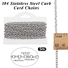 5M Tarnish Resistant 304 Stainless Steel Cable Chains CHS-BBC0001-16-2