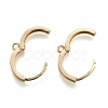 Brass Huggie Hoop Earring Findings KK-S350-069G-3