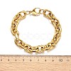 304 Stainless Steel Cable Chain Bracelets for Women BJEW-Q050-01D-G-3