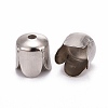 Platinum Iron Flower Bead Caps X-IFIN-015Y-N-1