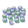 Crackle Resin European Beads RPDL-S013-01-2