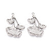304 Stainless Steel Pendants STAS-N114-53P-1