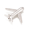 Brass Micro Pave Cubic Zirconia Airliner Beads LS-ZIRC-L078-005P-NR-2