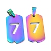 Ion Plating(IP) 304 Stainless Steel Pendants STAS-O127-A07-4
