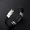201 Stainless Steel Constellation Beaded Bracelet ZODI-PW0001-044H-3