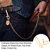 U-Shaped Brass Key Hook Shanckle Clasps KK-PH0004-97B-6