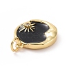 Rack Plating Brass Micro Pave Cubic Zirconia Pendants ZIRC-C042-18-4