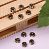 Brass Rhinestone Spacer Beads X-RB-A014-L6mm-01R-NF-4