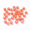 Glazed Porcelain Round Beads PORC-S489-6mm-07-1