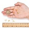 Brass Clip-on Earring Findings for Non-Pierced Ears X-EC110-G-4