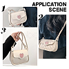 DIY Imitation Leather Heart Pattern Women's Crossbody Bag Kits DIY-WH0449-12-5