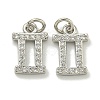 Rack Plating Brass Micro Pave Cubic Zirconia Pendants KK-K386-02E-P-1