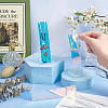 Acrylic Slant Back Dangle Earring Display Stands EDIS-WH0012-43-3