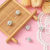 Polymer Clay Rhinestone Connector Charms PALLOY-YW0001-41-5