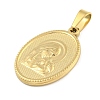 Ion Plating(IP) 304 Stainless Steel Pendants STAS-B071-02A-01G-2