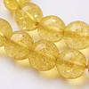 Synthetic Citrine Beads Strands G-C076-10mm-6A-3