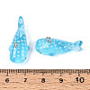 Sea Animal Theme Transparent Resin Pendants X-RESI-D071-04A-4