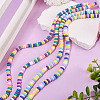 4Strands 2 Styles Handmade Polymer Clay Beads Strands CLAY-TA0002-08-4
