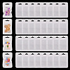 160Pcs Plastic Yin-yang Resealable Bags with Visible Window ABAG-TA0001-94C-2