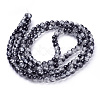 Spray Painted Crackle Glass Beads Strands CCG-Q002-6mm-11-2
