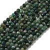 Natural Moss Agate Beads Strands X-G-K020-3mm-32-2