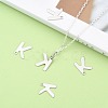 Tarnish Resistant 304 Stainless Steel Letter Charms STAS-O072-K-5