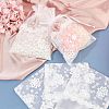 Lace Organza Drawstring Gift Bags OP-WH0009-05-4