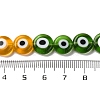 Chakra Theme Handmade Evil Eye Lampwork Beads Strands LAMP-G164-07C-4